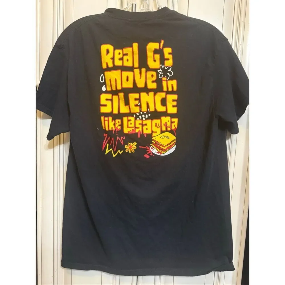 Reason Lil Wayne Youth Real G's Graphic Short Sleeve T-Shirt Black Size 18